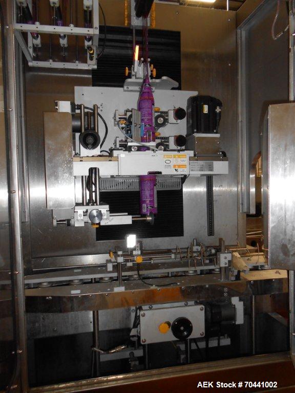 Used Hot Fill Beverage Line capable of up to 600 bottles per minute, comprised of the following equipment: Sentry model 5022 depalletizer; Alliance lowerator; Filler Specialties monobloc 54 head fill...