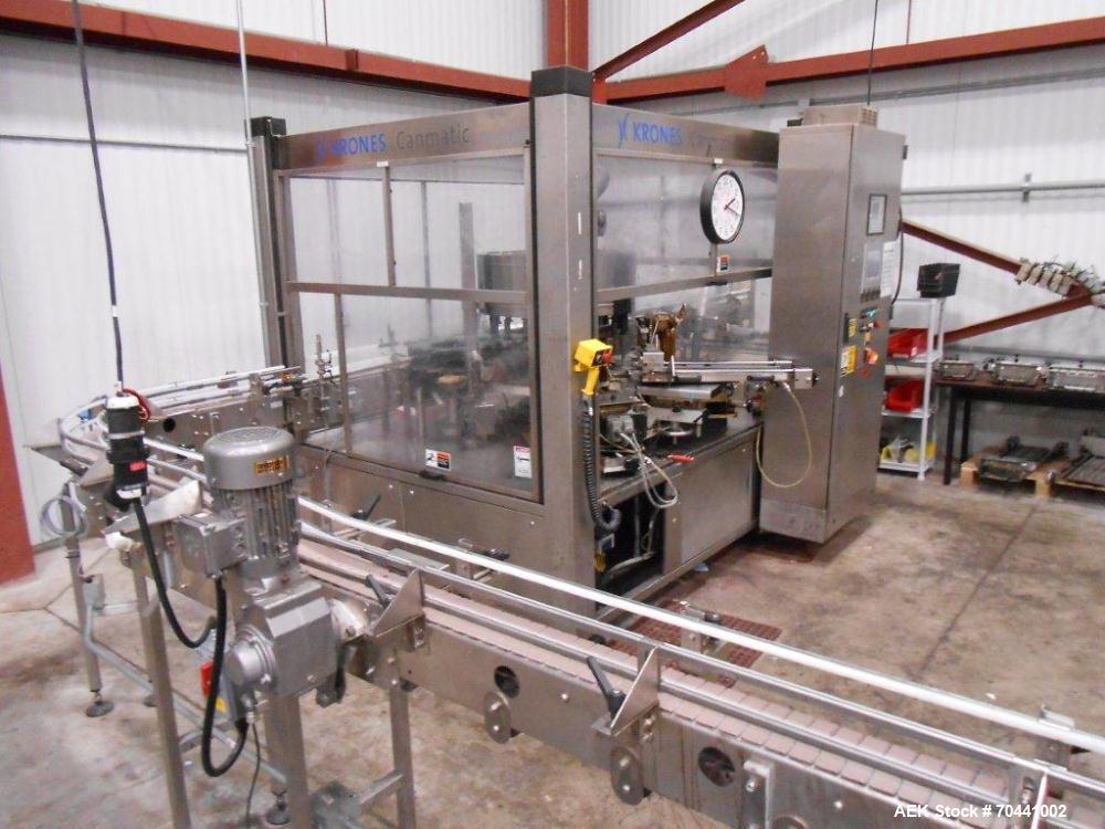 Used Hot Fill Beverage Line capable of up to 600 bottles per minute, comprised of the following equipment: Sentry model 5022 depalletizer; Alliance lowerator; Filler Specialties monobloc 54 head fill...