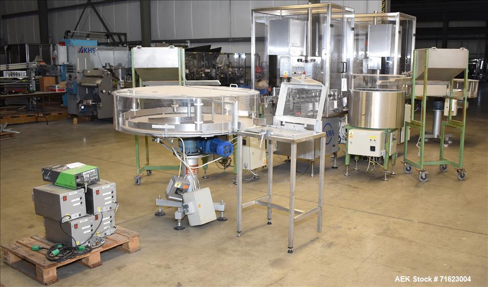 Used- Watson Marlow Flexicon Liquid Filling Line For 30ml Glass Bottles