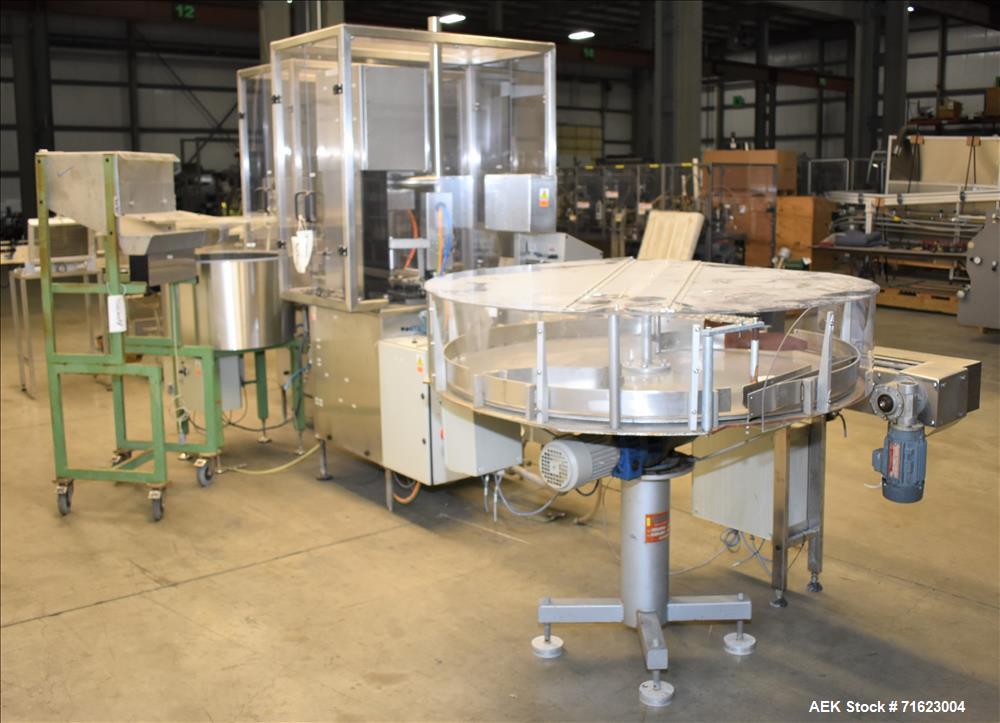 Used Watson Marlow Flexicon Liquid Filling Line For 30ml Glass Bottles