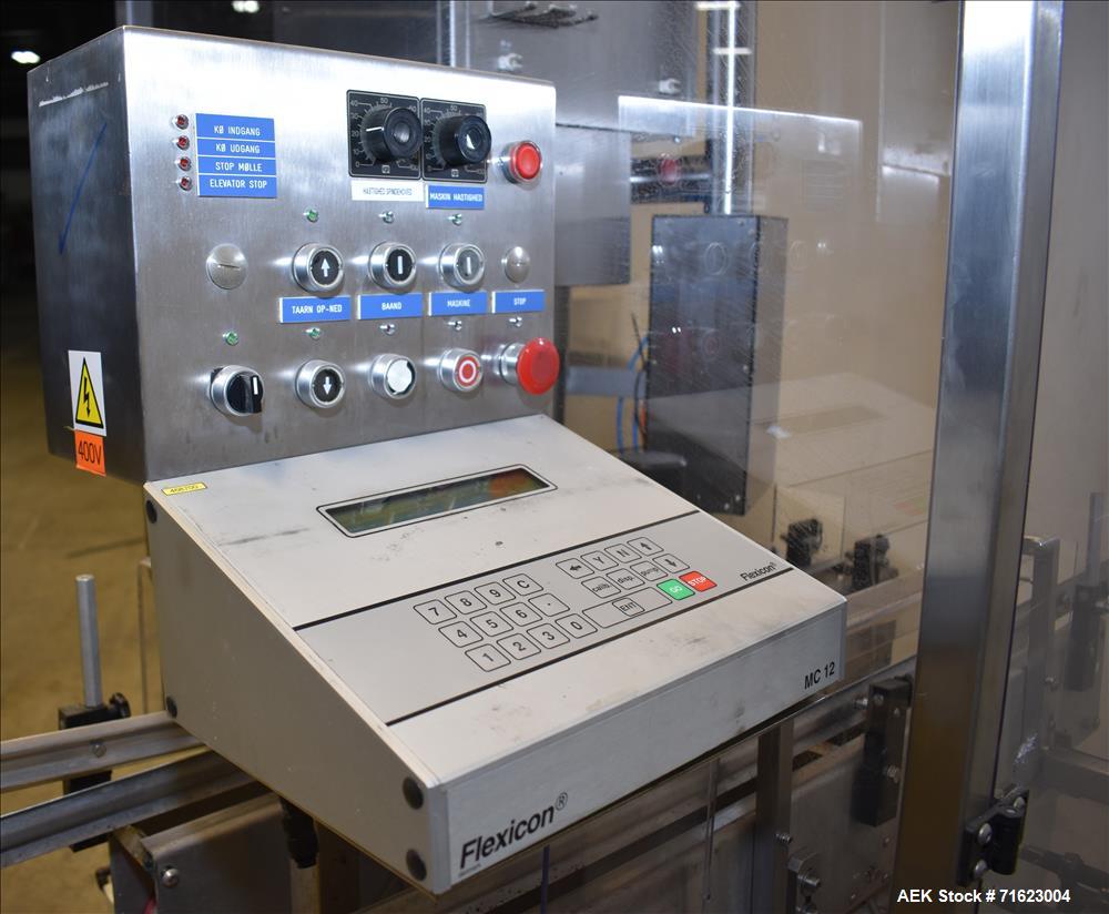 Used Watson Marlow Flexicon Liquid Filling Line For 30ml Glass Bottles