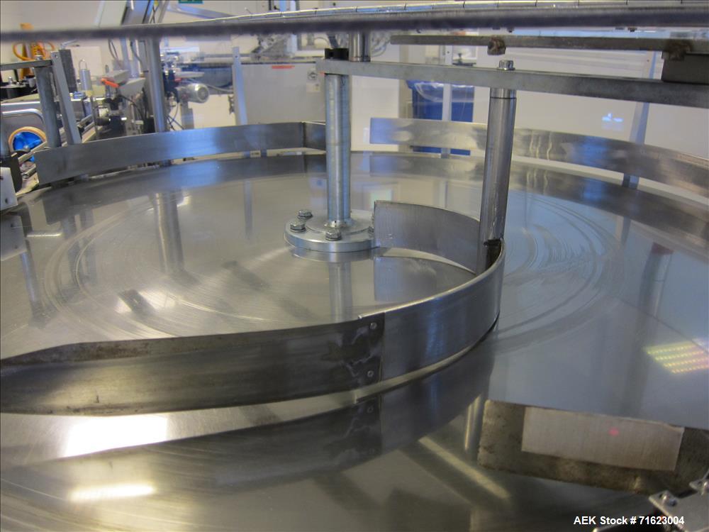 Used Watson Marlow Flexicon Liquid Filling Line For 30ml Glass Bottles