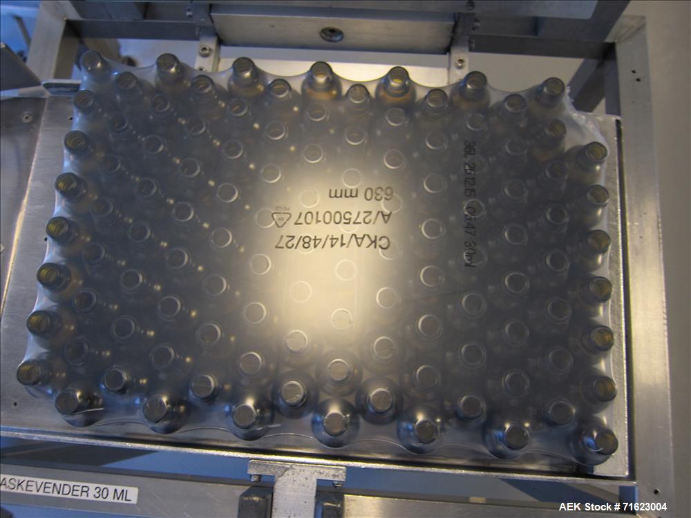 Used Watson Marlow Flexicon Liquid Filling Line For 30ml Glass Bottles