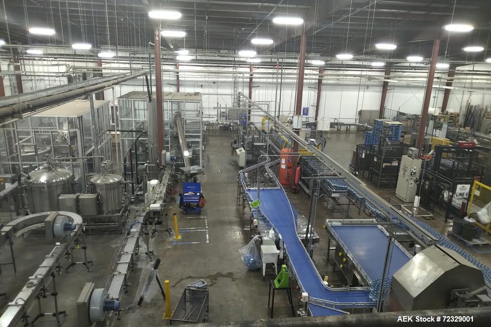 Used Complete High Speed Bottled Water Filling Line
