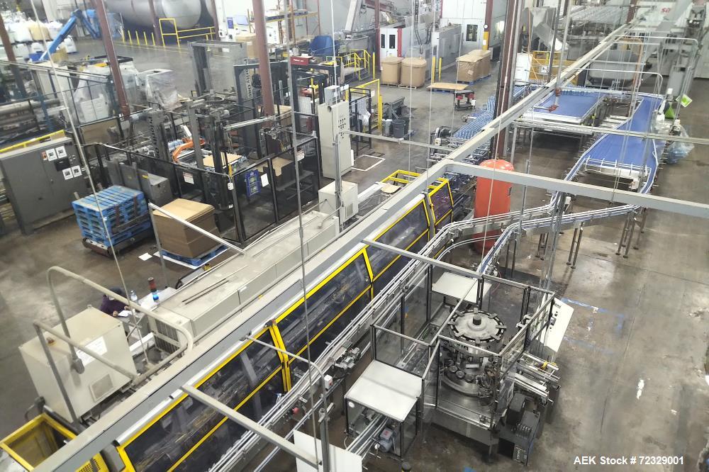 Used Complete High Speed Bottled Water Filling Line