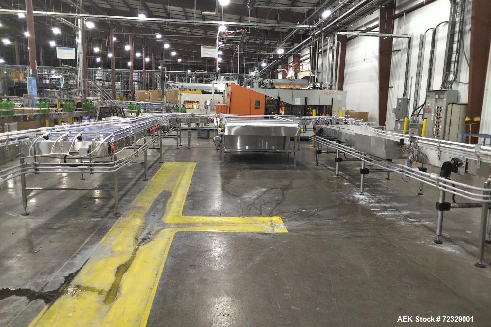 Used Complete High Speed Bottled Water Filling Line