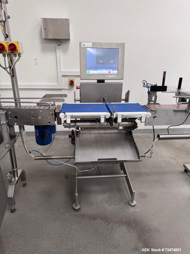 Used Primodan/MSA/Markem HDPE Bottle Filling Line – 1100 BPH, 2L Bottles, Complete with Filler, Capper, Labeler, Palletizer