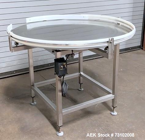 Complete Packaging Line with Piston Filler, 6-Quill Capper, Wrap Labeler & Conveyors