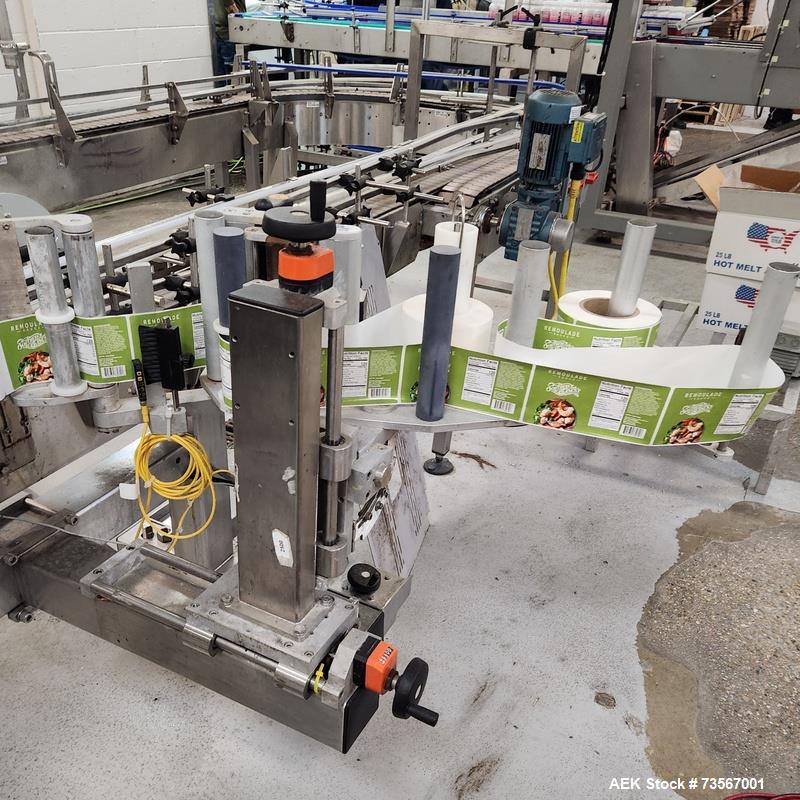 Used Acasi Tru-PI-12-V Inline Piston Filling Line – Complete Sauce Packaging System