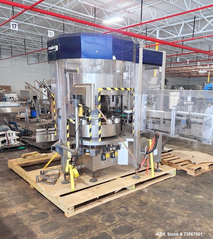 Used Acasi Tru-PI-12-V Inline Piston Filling Line – Complete Sauce Packaging System