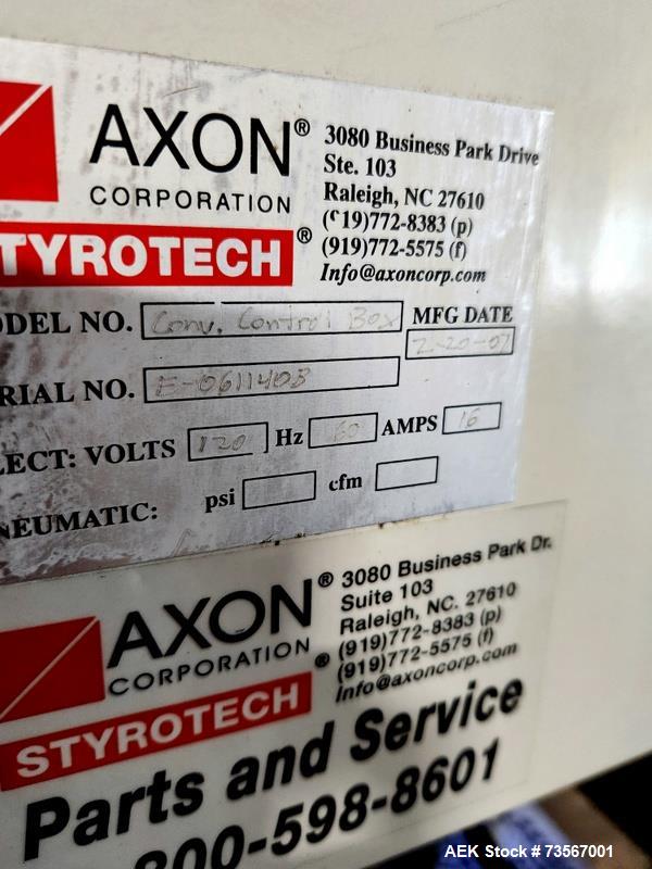 Used Acasi Model Tru-PI-12-V Automatic Inline Piston Filling Line Last Running Sauces. Consists of (2) Acasi Model Tru-12-VS Fillers, Resina Model NRC 40 inline quill capper, Acasi Trucap8-Vib capper...