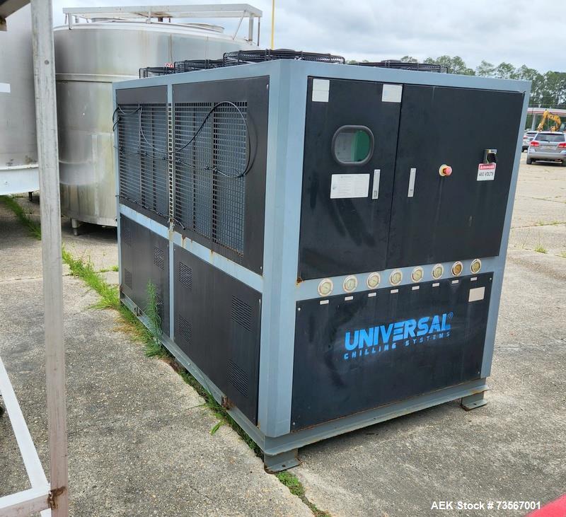 Used Acasi Model Tru-PI-12-V Automatic Inline Piston Filling Line Last Running Sauces. Consists of (2) Acasi Model Tru-12-VS Fillers, Resina Model NRC 40 inline quill capper, Acasi Trucap8-Vib capper...