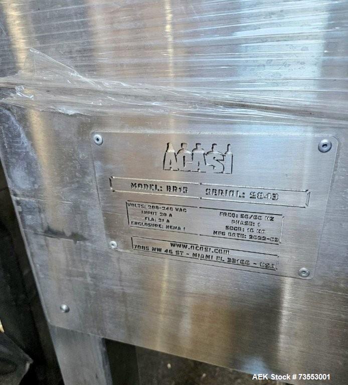 Used Acasi Automatic Filling Line – 8-Piston Filler, Capper, Labeler, Rinser, and Accumulation Table