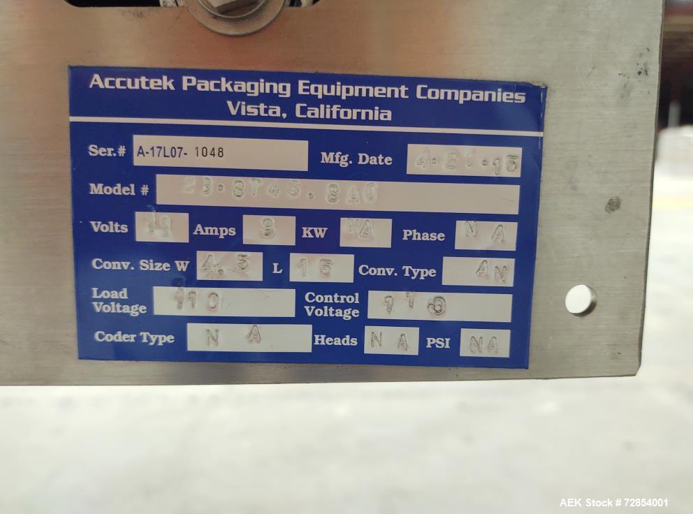 Used Complete Accutek Bottle Filling Line