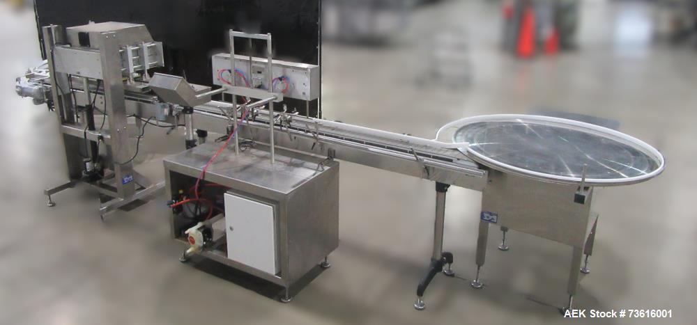 Complete Accutek Filling Line with Rotary Tables & Conveyor System
