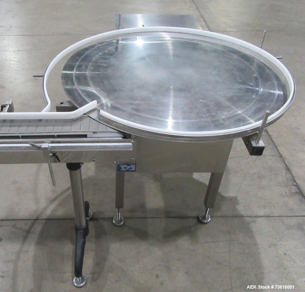 Complete Accutek Filling Line with Rotary Tables & Conveyor System
