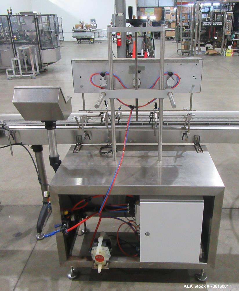 Complete Accutek Filling Line with Rotary Tables & Conveyor System