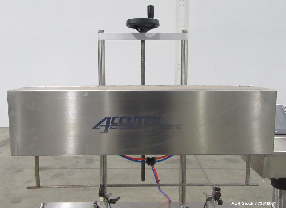 Complete Accutek Filling Line with Rotary Tables & Conveyor System