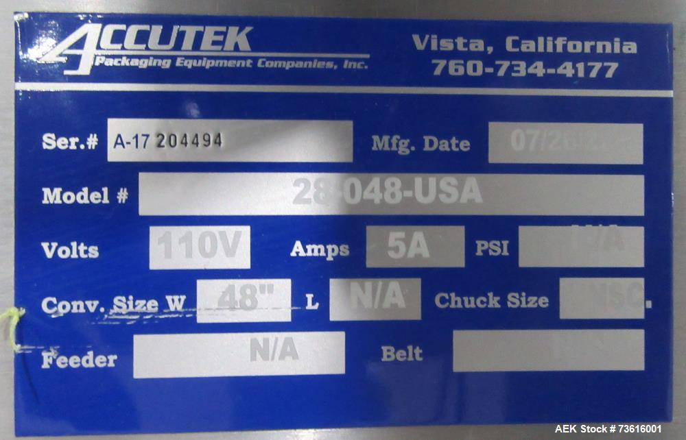 Complete Accutek Filling Line with Rotary Tables & Conveyor System