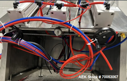 Used Accutek Automatic Piston Filling Line – 10 Head AVF10, Capper, Labeler, Tables – 100 Bottles/Min (2021)