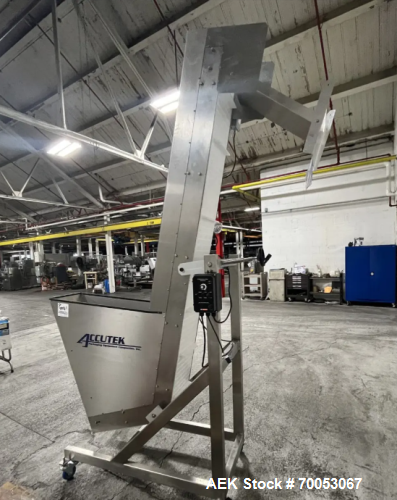 Used Accutek Automatic Piston Filling Line – 10 Head AVF10, Capper, Labeler, Tables – 100 Bottles/Min (2021)