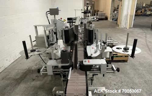 Used Accutek Automatic Piston Filling Line – 10 Head AVF10, Capper, Labeler, Tables – 100 Bottles/Min (2021)