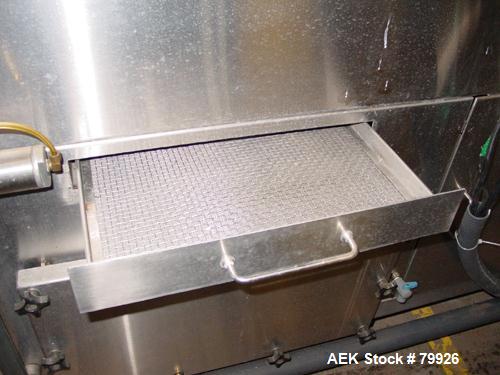 USED: Adams Engineering JBS 240 water filling line, 5 BPM (250-300BPH) 5 and 3 gallon. Adams Engineering stainless steel 2 head filler/capper. Conveyor: 4-1/2" wide x 100" long plastic table top conv...