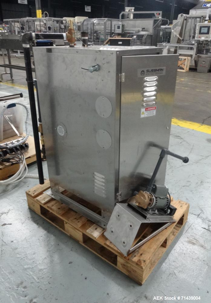 Used Alcoa 8 Head Inline Pressure Gravity Filling And Sleeving Line