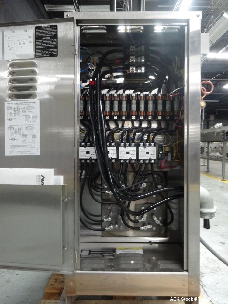 Used Alcoa 8 Head Inline Pressure Gravity Filling And Sleeving Line