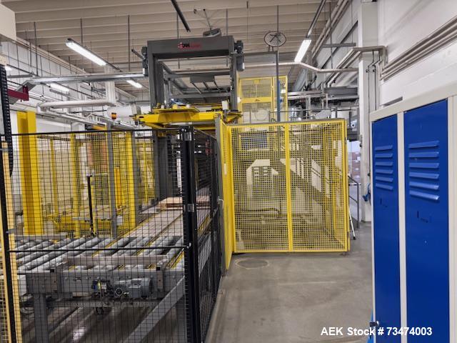 Used ABB / Bartolaso / Krones Glass Bottle Filling Line – 12,000 BPH, Multi-Volume, X-Ray, Labeling, Packing & Palletizing