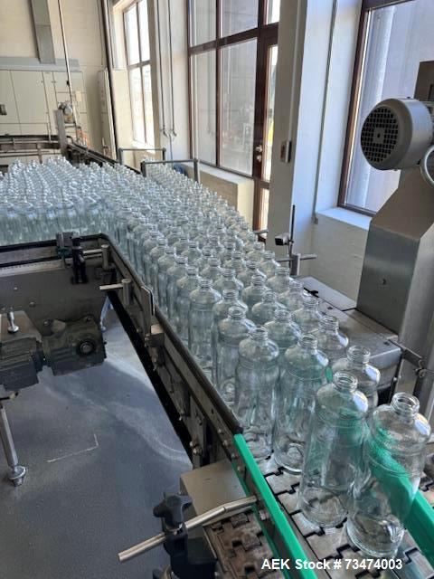 Used ABB / Bartolaso / Krones Glass Bottle Filling Line – 12,000 BPH, Multi-Volume, X-Ray, Labeling, Packing & Palletizing