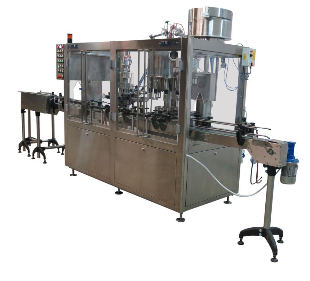 Used- Borelli Bottling Line, Model KA910VO.