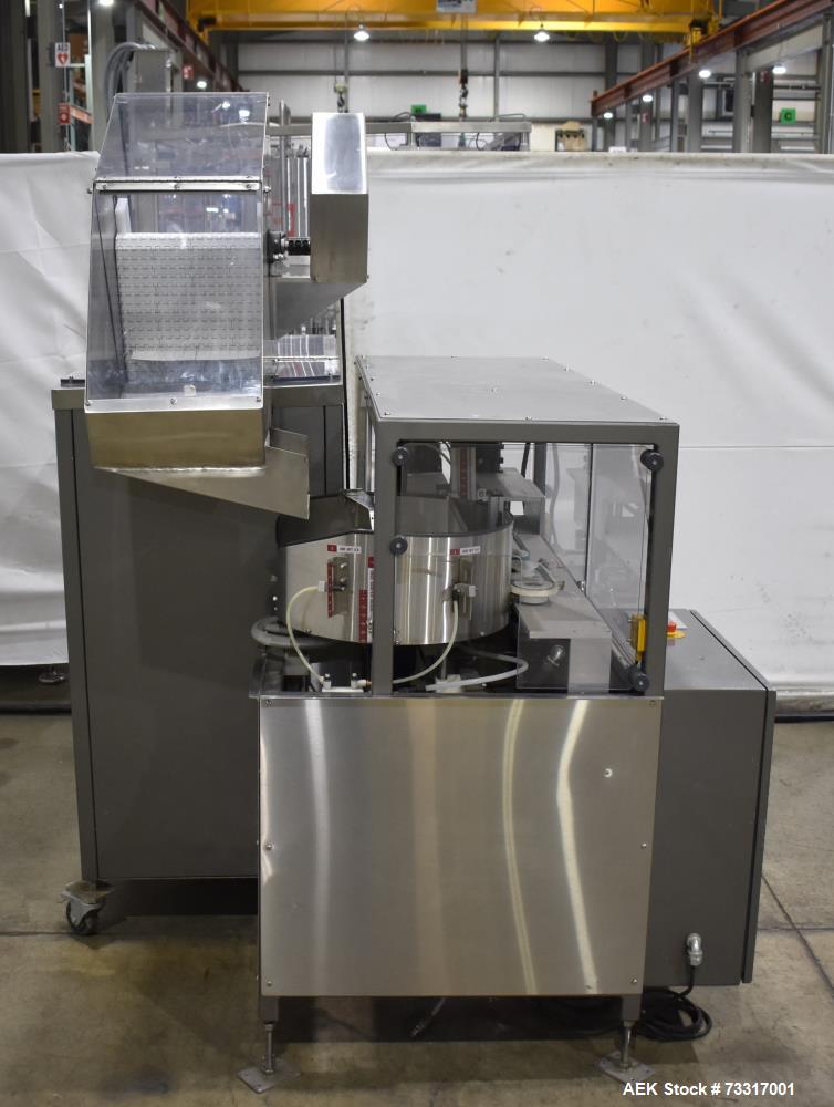 Used Capmatic Intrepid Model 4A/X-PP-222 Monoblock Filler, Plugger & Capper – 60 CPM Capacity