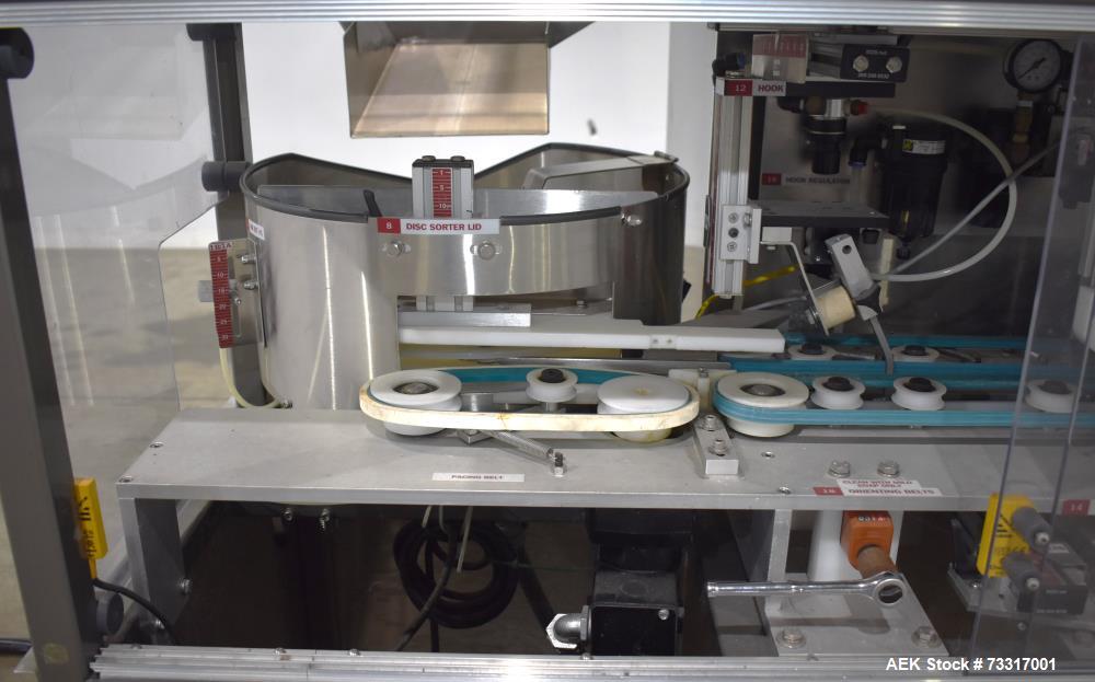 Used Capmatic Intrepid Model 4A/X-PP-222 Monoblock Filler, Plugger & Capper – 60 CPM Capacity