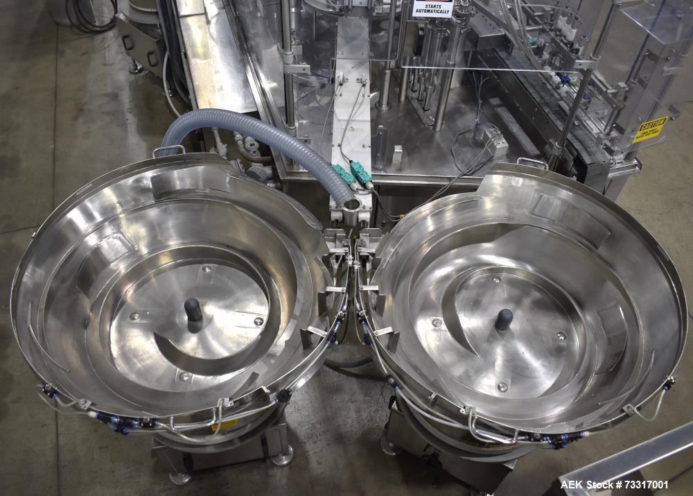 Used Capmatic Intrepid Model 4A/X-PP-222 Monoblock Filler, Plugger & Capper – 60 CPM Capacity