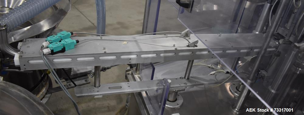 Used Capmatic Intrepid Model 4A/X-PP-222 Monoblock Filler, Plugger & Capper – 60 CPM Capacity