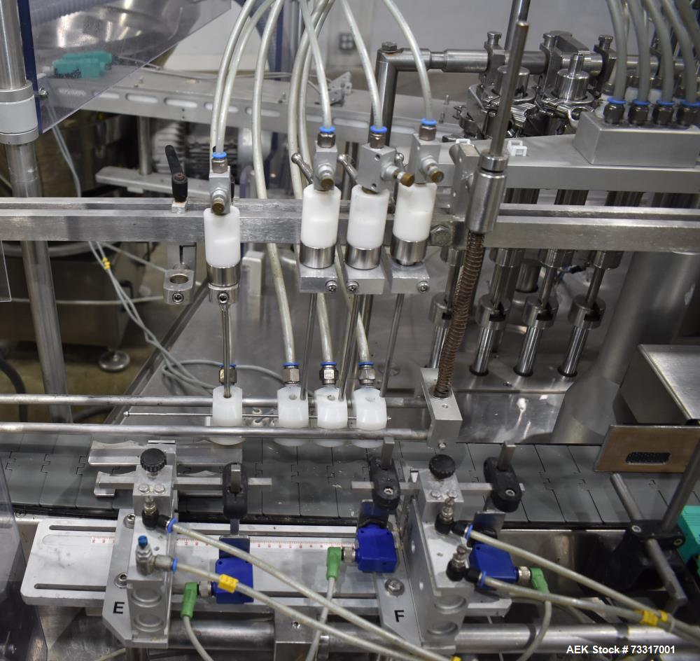 Used Capmatic Intrepid Model 4A/X-PP-222 Monoblock Filler, Plugger & Capper – 60 CPM Capacity