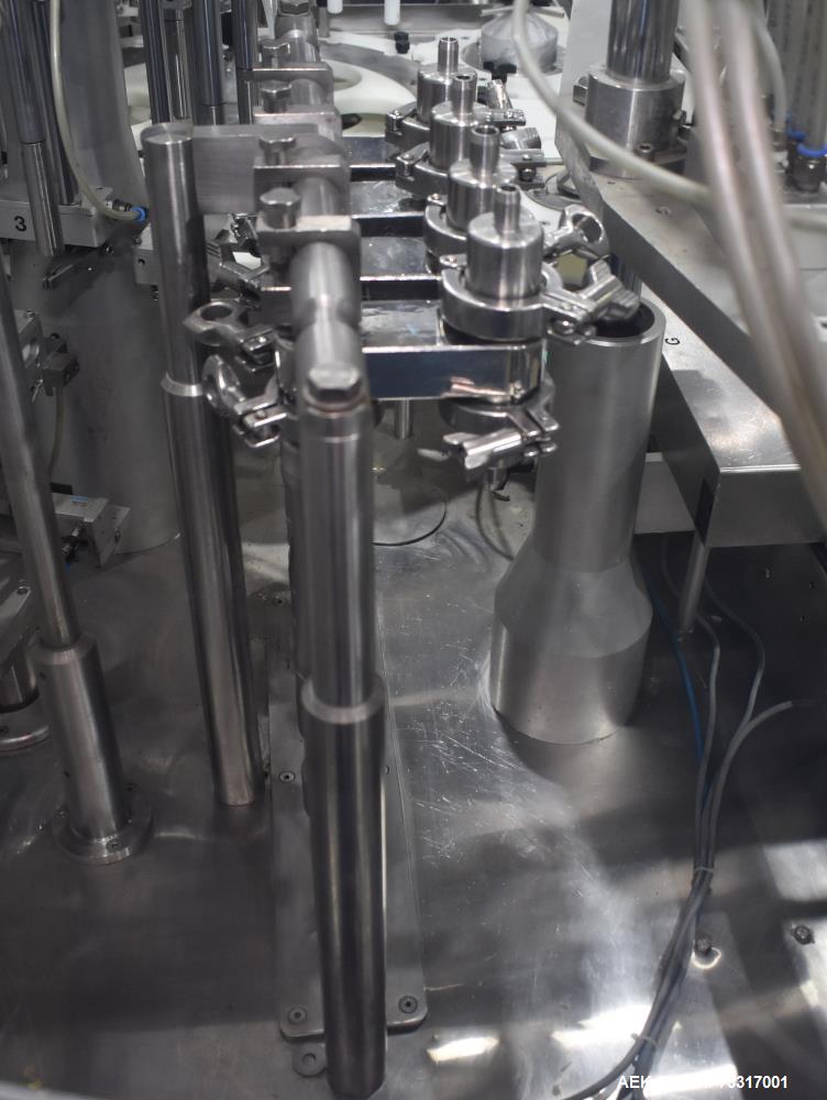 Used Capmatic Intrepid Model 4A/X-PP-222 Monoblock Filler, Plugger & Capper – 60 CPM Capacity