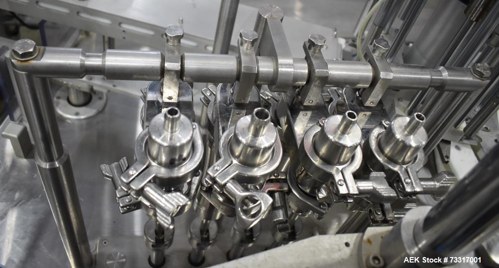 Used Capmatic Intrepid Model 4A/X-PP-222 Monoblock Filler, Plugger & Capper – 60 CPM Capacity