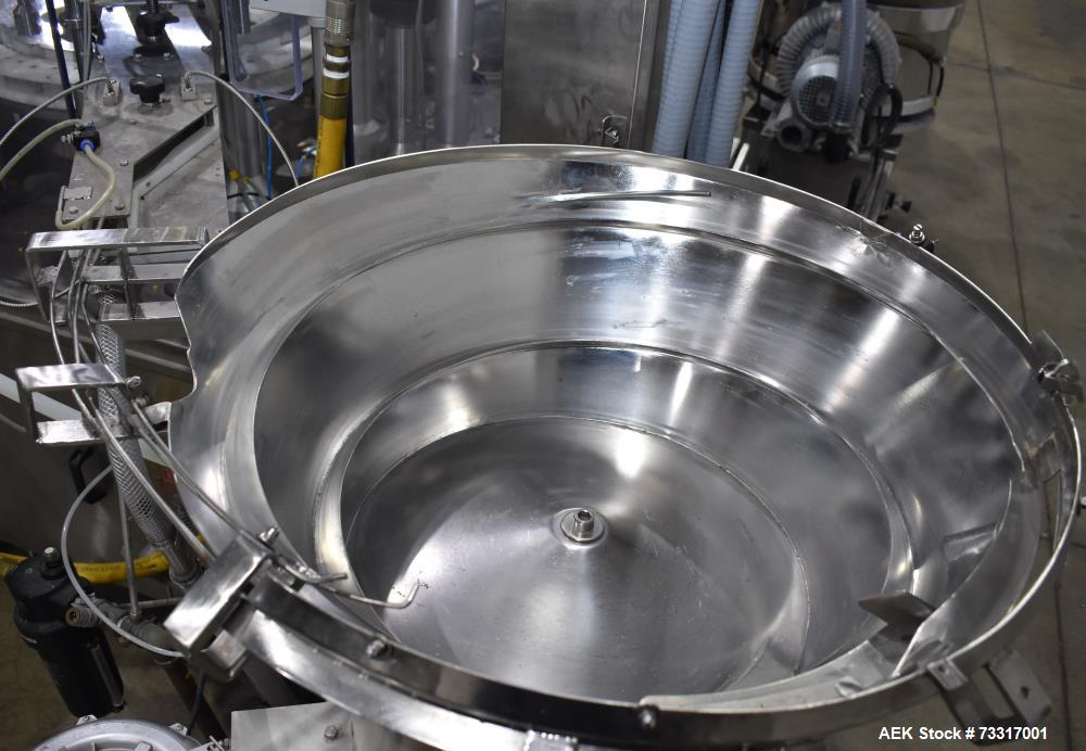 Used Capmatic Intrepid Model 4A/X-PP-222 Monoblock Filler, Plugger & Capper – 60 CPM Capacity