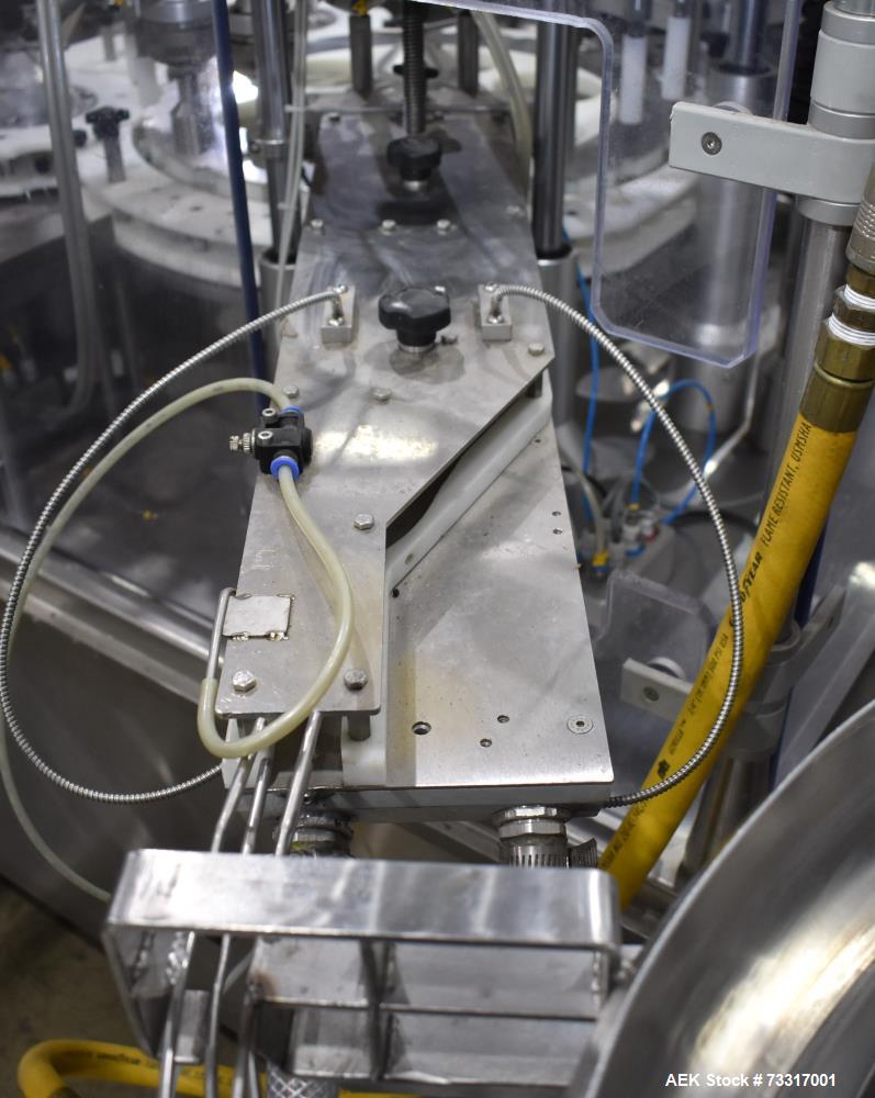 Used Capmatic Intrepid Model 4A/X-PP-222 Monoblock Filler, Plugger & Capper – 60 CPM Capacity