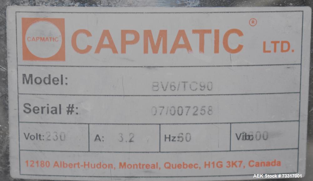 Used Capmatic Intrepid Model 4A/X-PP-222 Monoblock Filler, Plugger & Capper – 60 CPM Capacity
