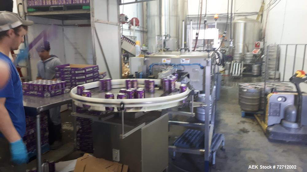 Used Cask Model ACS4.2 Craft Beer Can Filling Line