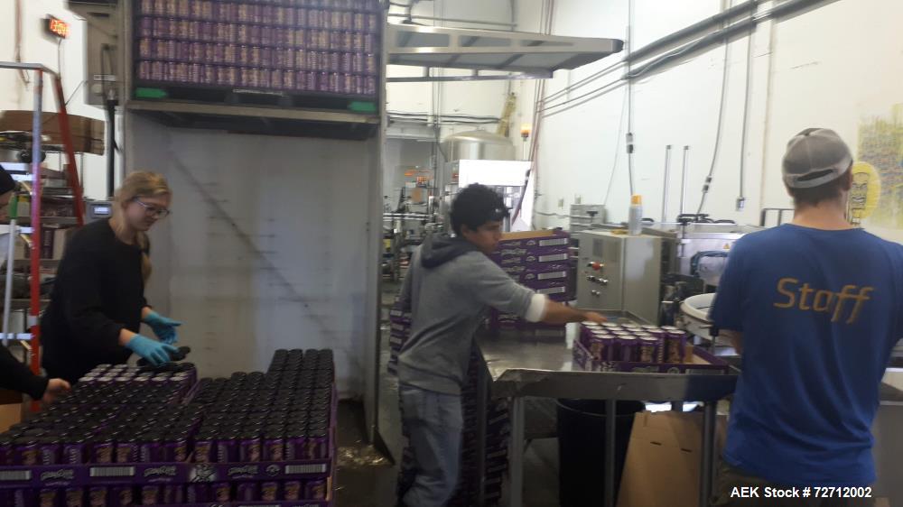 Used Cask Model ACS4.2 Craft Beer Can Filling Line