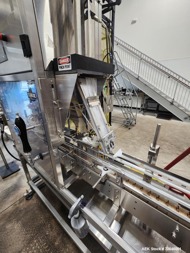 Used ABE CraftCan35 Complete Carbonated Beverage Canning Line | 35 CPM with Brew System & Tanks