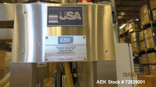 Used E-Pak 12 Head Inline Gravity Pressure Filling Line