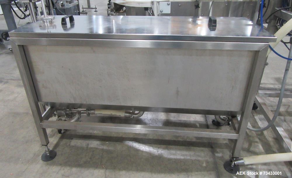 Complete Inline Bottle Filling and Packaging Line – Overflow Filler, Capper & Labeler