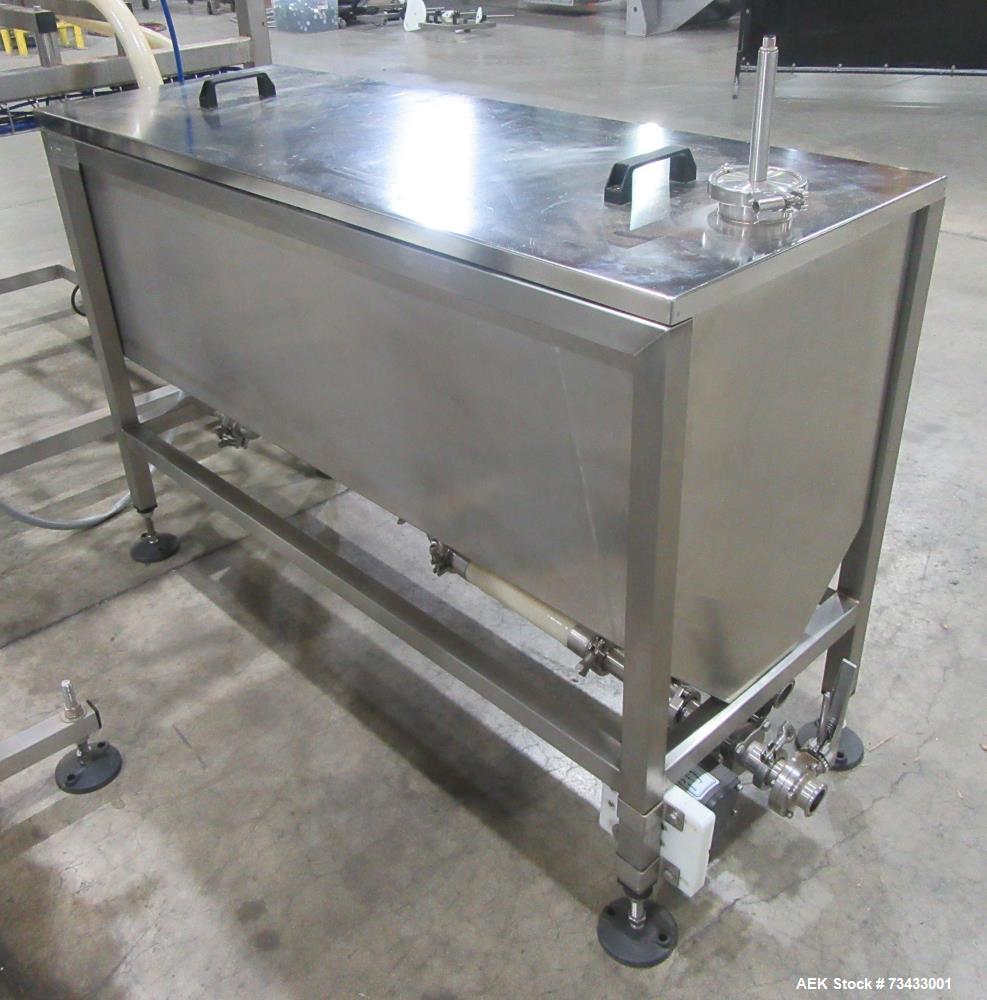Complete Inline Bottle Filling and Packaging Line – Overflow Filler, Capper & Labeler