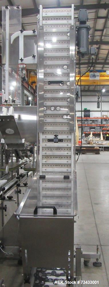 Complete Inline Bottle Filling and Packaging Line – Overflow Filler, Capper & Labeler