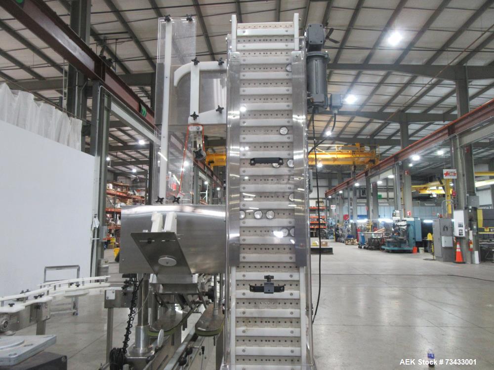 Complete Inline Bottle Filling and Packaging Line – Overflow Filler, Capper & Labeler
